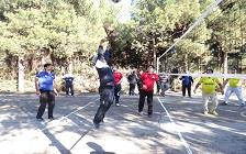 گزارش تصویری از برگزاری مراسم صبحگاهی و ورزش در بوستان فدک