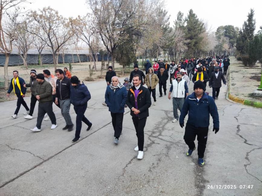 گزارش تصویری فعالیت های ورزشی مسافران نمایندگی پارک لاله نجف آباد روز جمعه مورخ ۱۴۰۴/۱۰/۰۵